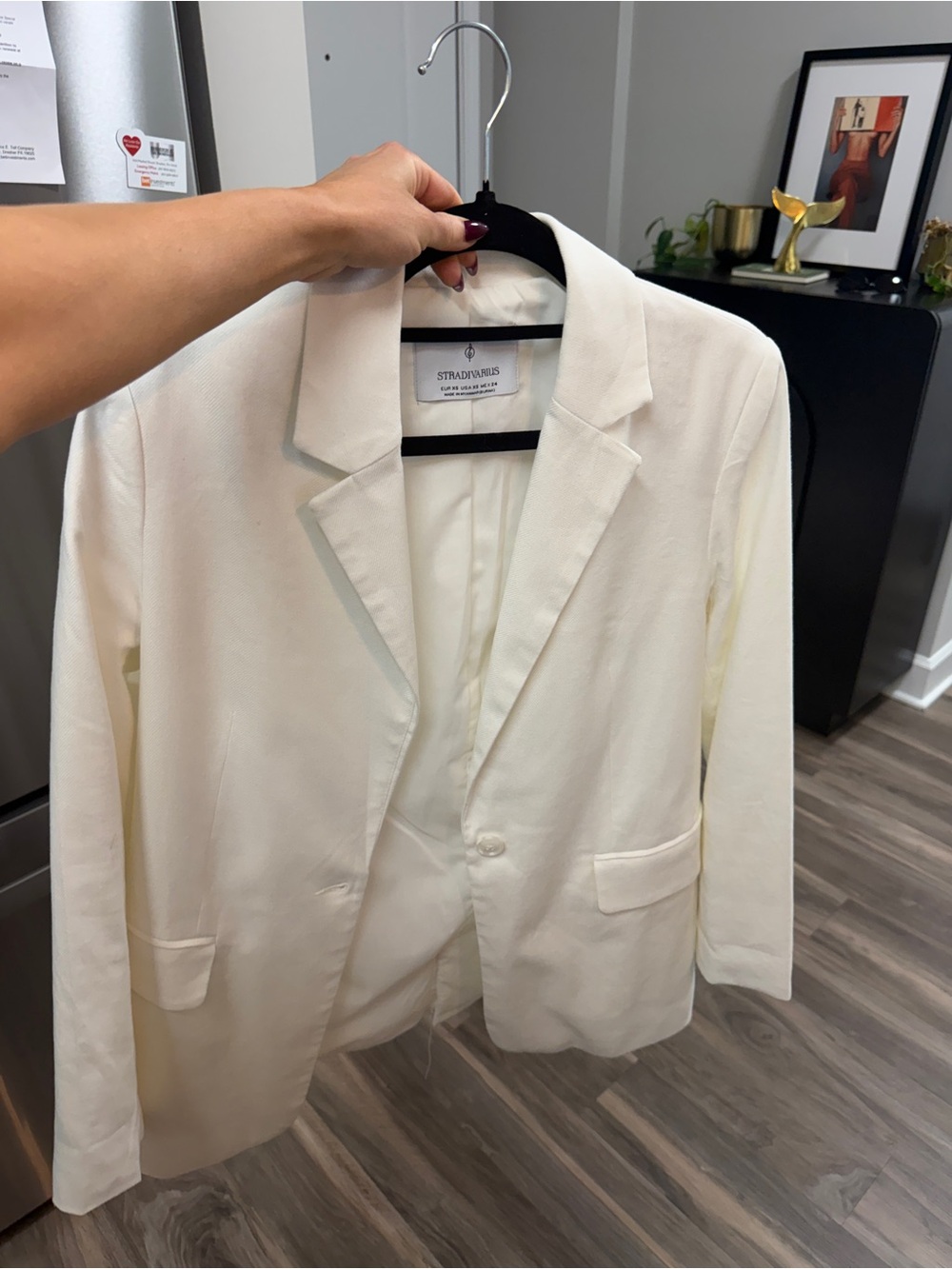 Linen Single-Button Blazer - Picture 2 of 5